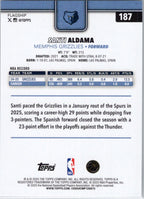 2025-26 Topps #187 Santi Aldama Memphis Grizzlies