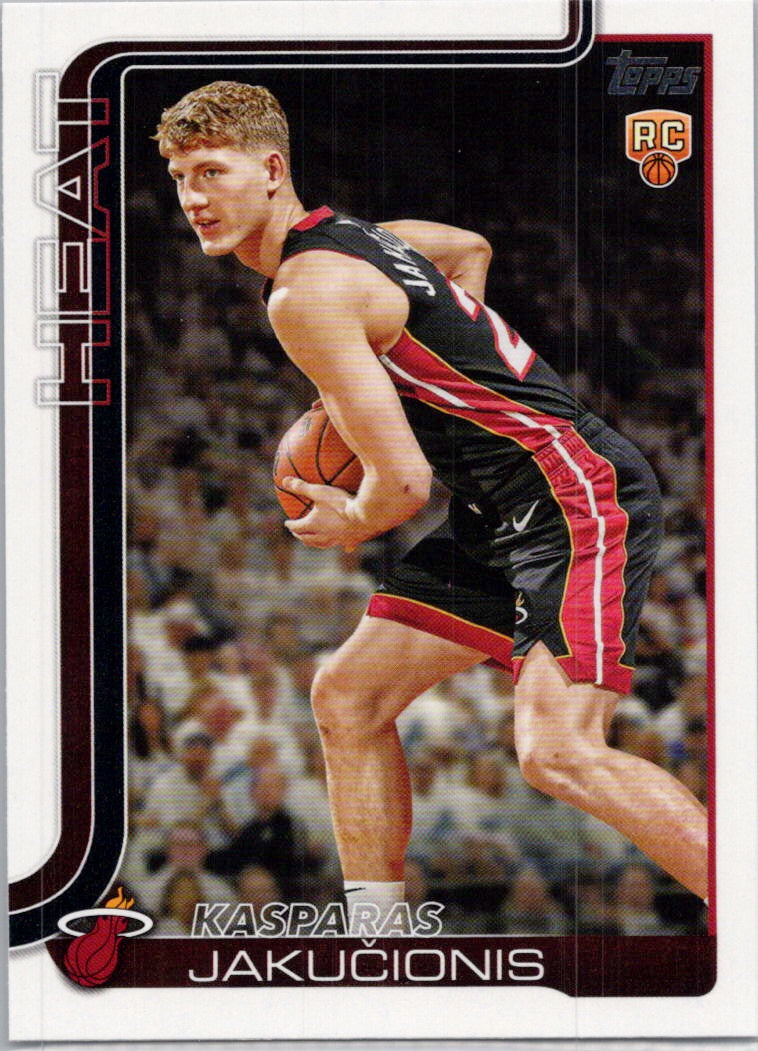 2025-26 Topps #220 Kasparas Jakučionis Miami Heat