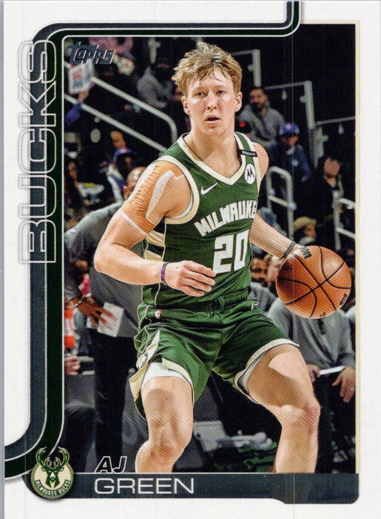 2025-26 Topps #57 AJ Green Milwaukee Bucks