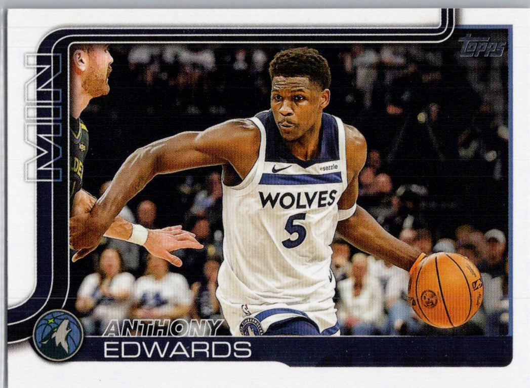 2025-26 Topps #108 Anthony Edwards Minnesota Timberwolves