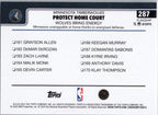 2025-26 Topps #287 Protect Home Court: Wolves Bring Energy Minnesota Timberwolves