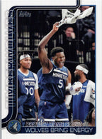 2025-26 Topps #287 Protect Home Court: Wolves Bring Energy Minnesota Timberwolves