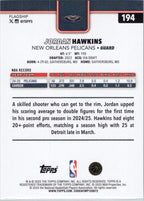 2025-26 Topps #194 Jordan Hawkins New Orleans Pelicans