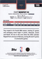 2025-26 Topps #190 Trey Murphy III New Orleans Pelicans