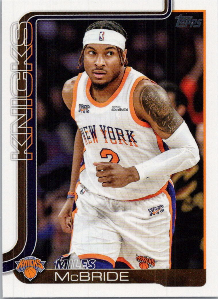 2025-26 Topps #17 Miles McBride New York Knicks
