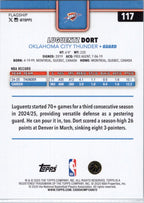 2025-26 Topps #117 Luguentz Dort Oklahoma City Thunder