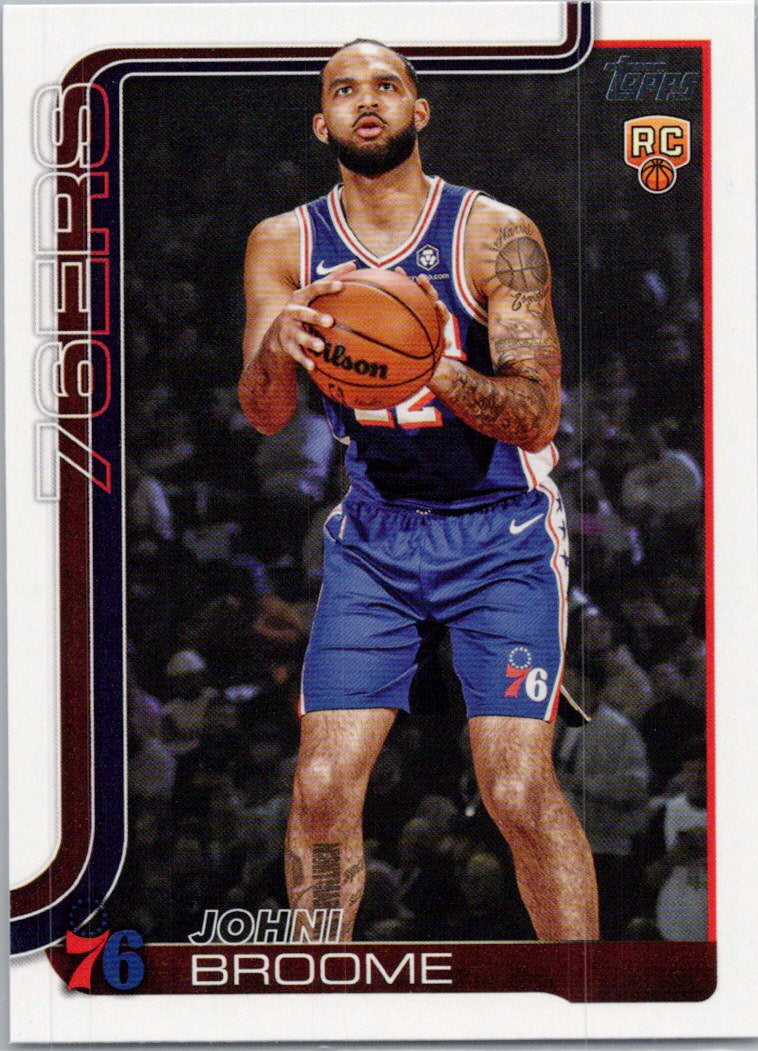 2025-26 Topps #235 Johni Broome Philadelphia 76ers