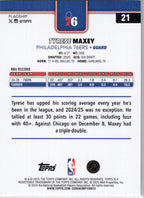 2025-26 Topps #21 Tyrese Maxey Philadelphia 76ers