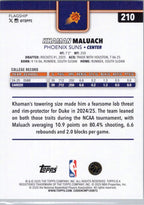 2025-26 Topps #210 Khaman Maluach Phoenix Suns