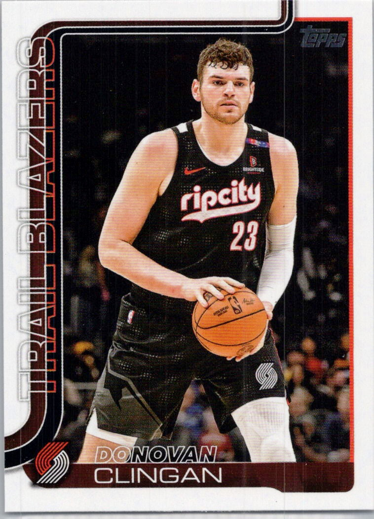 2025-26 Topps #126 Donovan Clingan Portland Trail Blazers