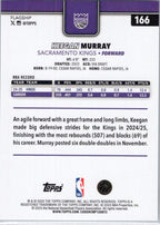 2025-26 Topps #166 Keegan Murray Sacramento Kings