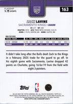 2025-26 Topps #163 Zach LaVine Sacramento Kings