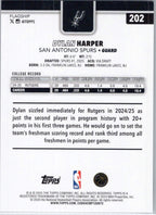 2025-26 Topps #202 Dylan Harper San Antonio Spurs
