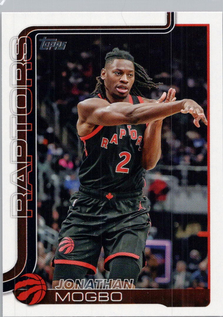 2025-26 Topps #29 Jonathan Mogbo Toronto Raptors