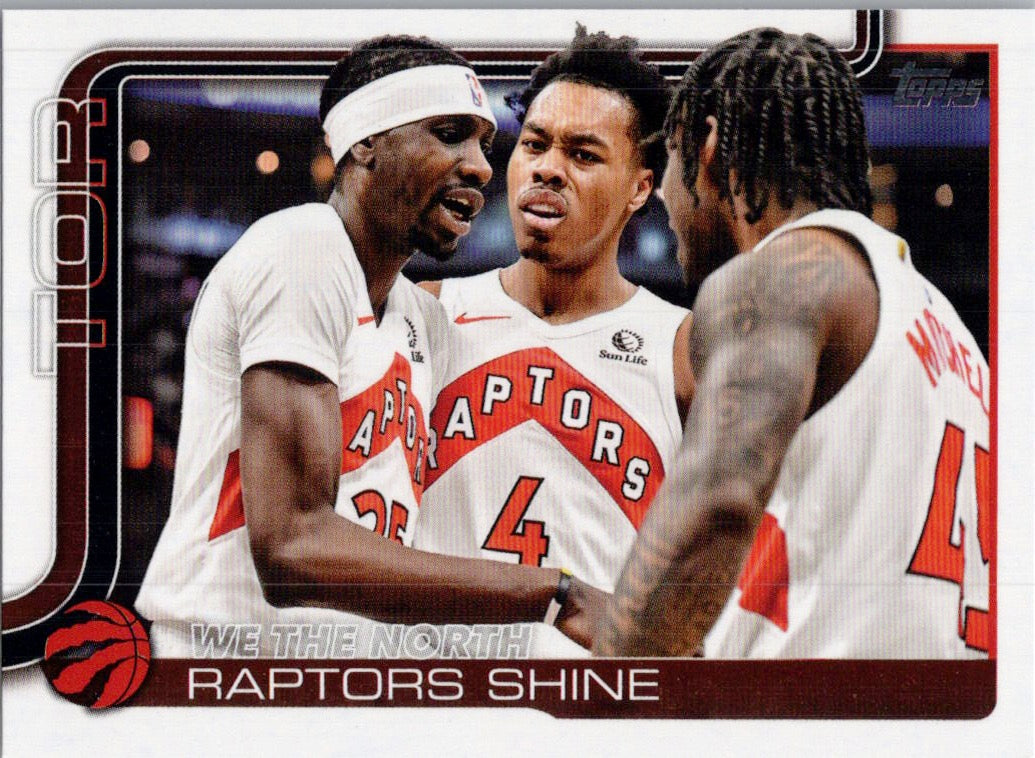 2025-26 Topps #276 We The North: Raptors Shine Toronto Raptors