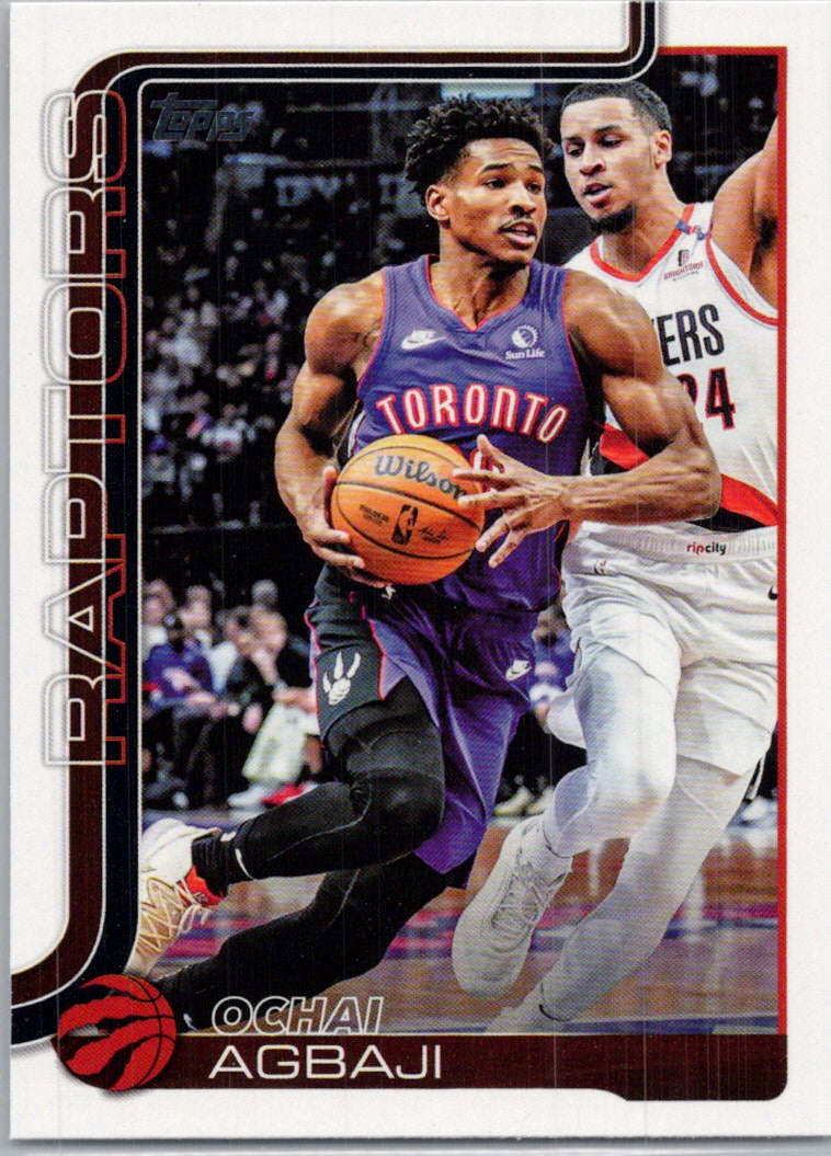 2025-26 Topps #247 Ochai Agbaji Toronto Raptors