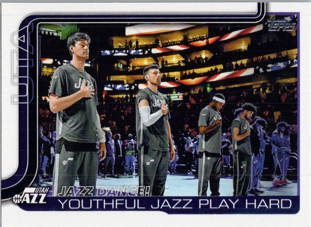 2025-26 Topps #290 Jazz Dance!: Youthful Jazz Play Hard Utah Jazz
