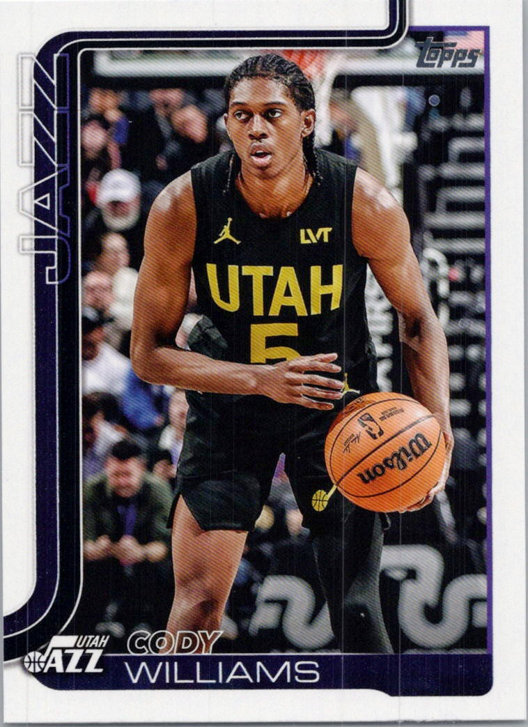 2025-26 Topps #130 Cody Williams Utah Jazz