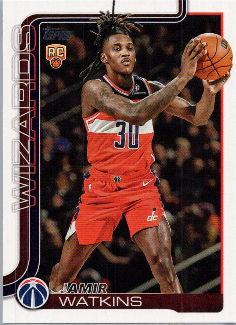 2025-26 Topps #244 Jamir Watkins Washington Wizards
