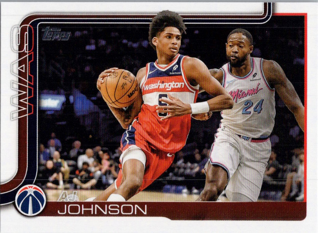 2025-26 Topps #99 AJ Johnson Washington Wizards