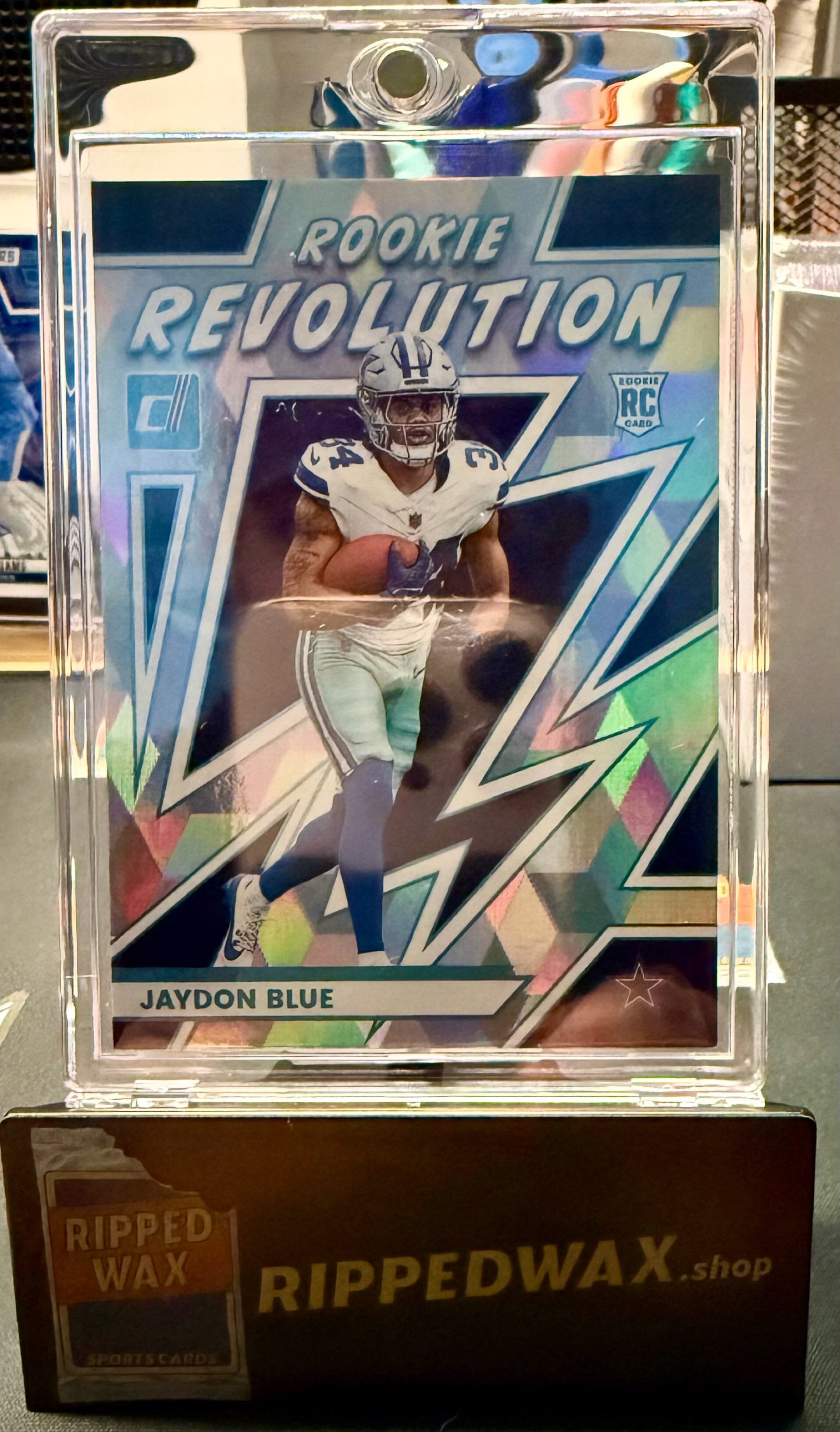 2025 Donruss #8 Jaydon Blue Rookie Revolution Cubic #/50 Dallas Cowboys