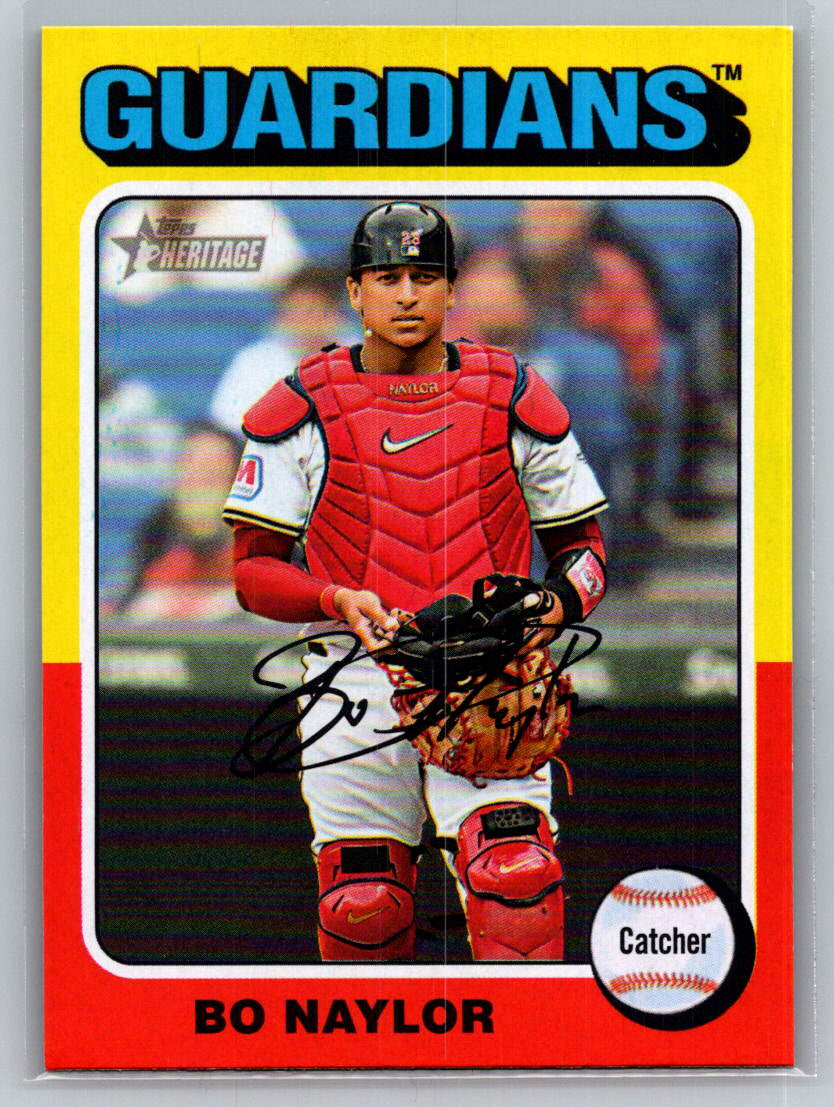2024 Topps Heritage #605 Bo Naylor Cleveland Guardians