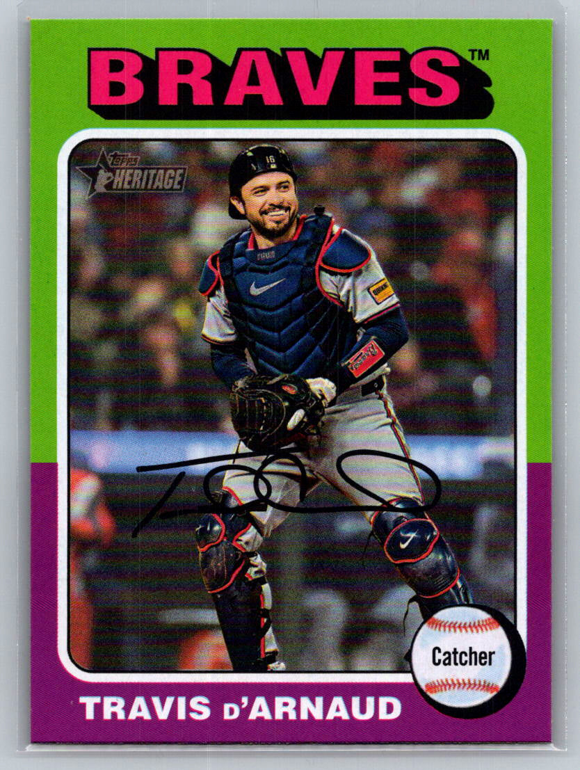 2024 Topps Heritage #648 Travis d'Arnaud Atlanta Braves
