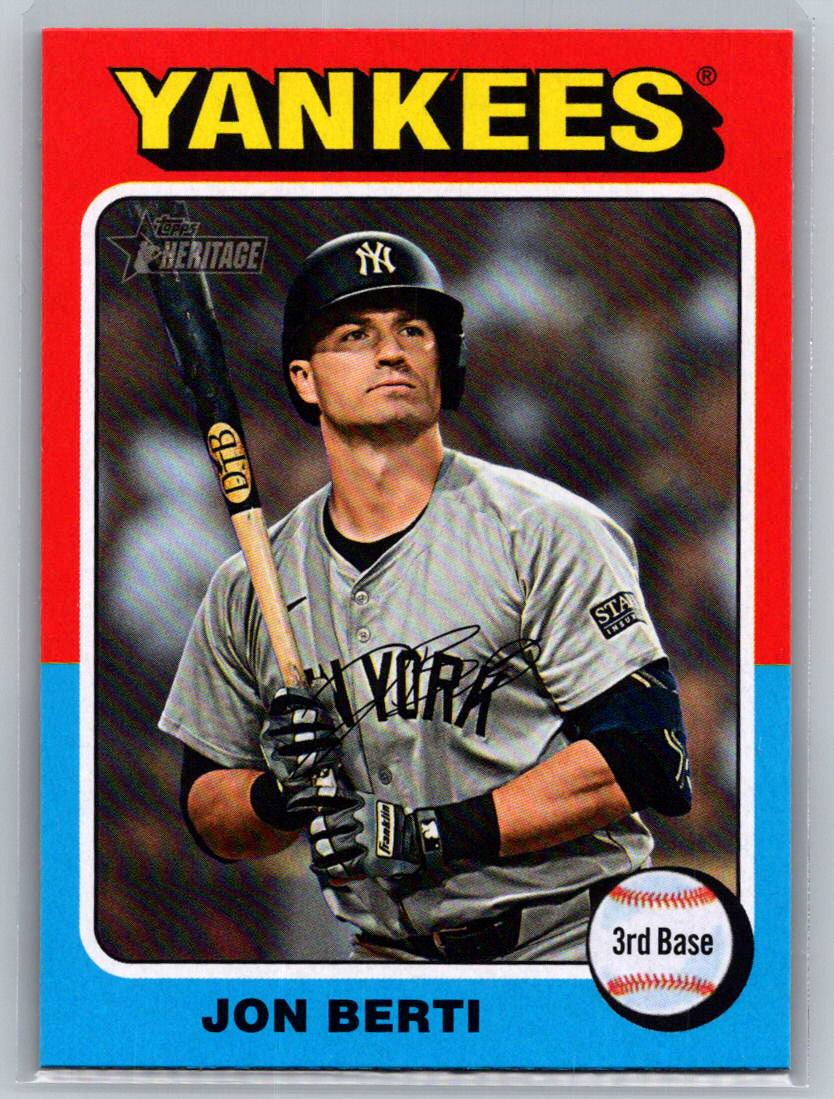 2024 Topps Heritage #655 Jon Berti New York Yankees