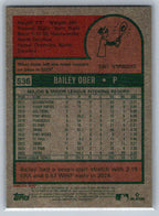 2024 Topps Heritage #536 Bailey Ober Minnesota Twins