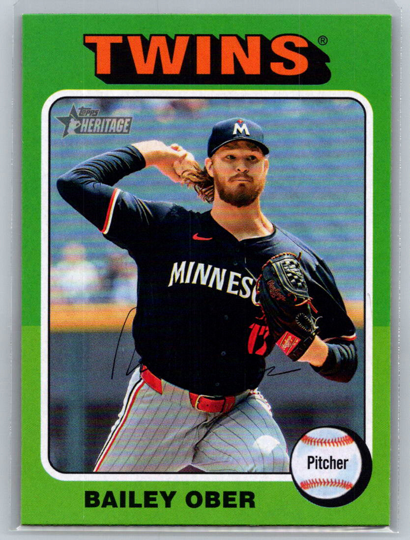 2024 Topps Heritage #536 Bailey Ober Minnesota Twins