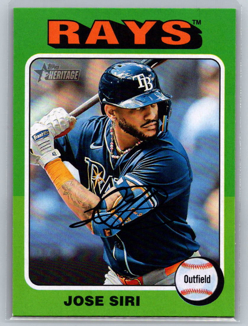 2024 Topps Heritage #664 Jose Siri Tampa Bay Rays