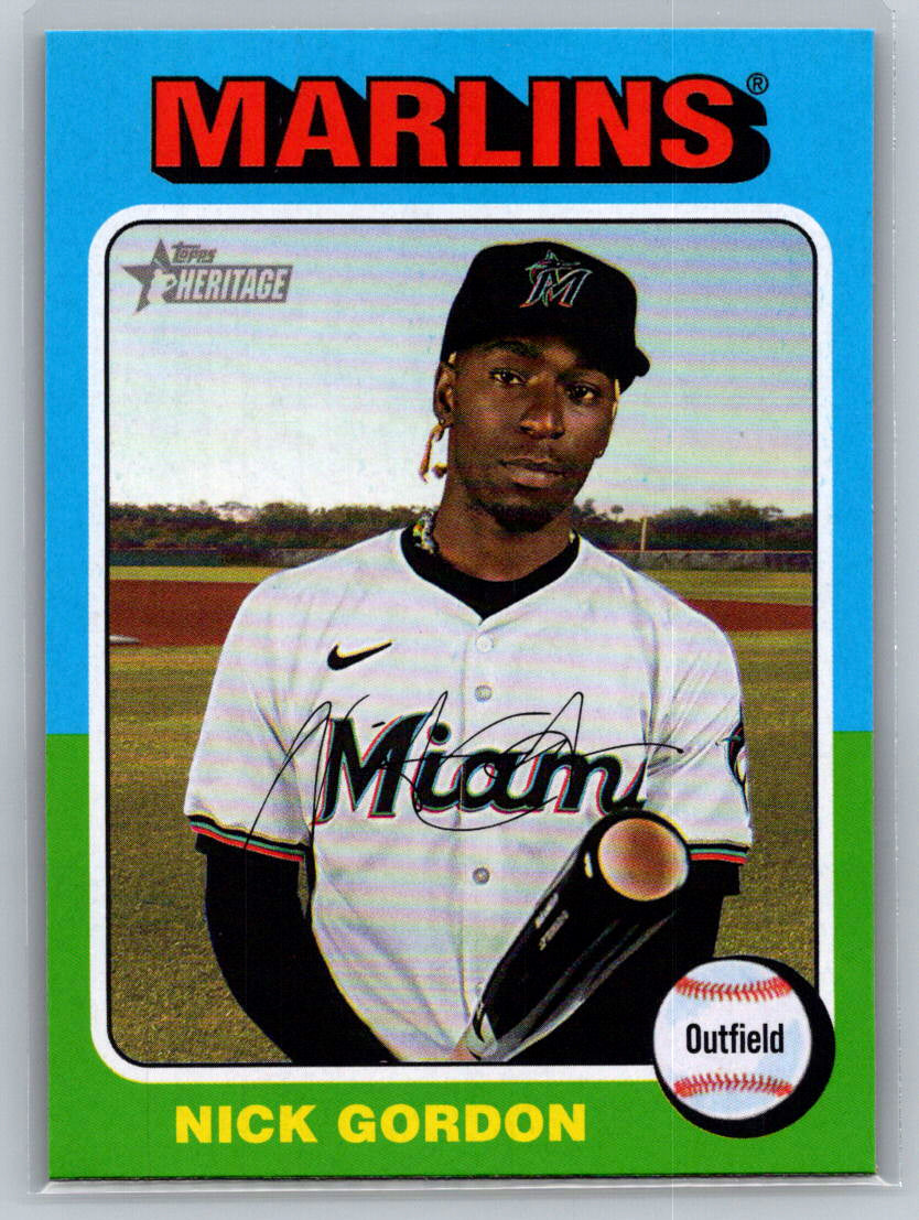 2024 Topps Heritage #559 Nick Gordon Miami Marlins