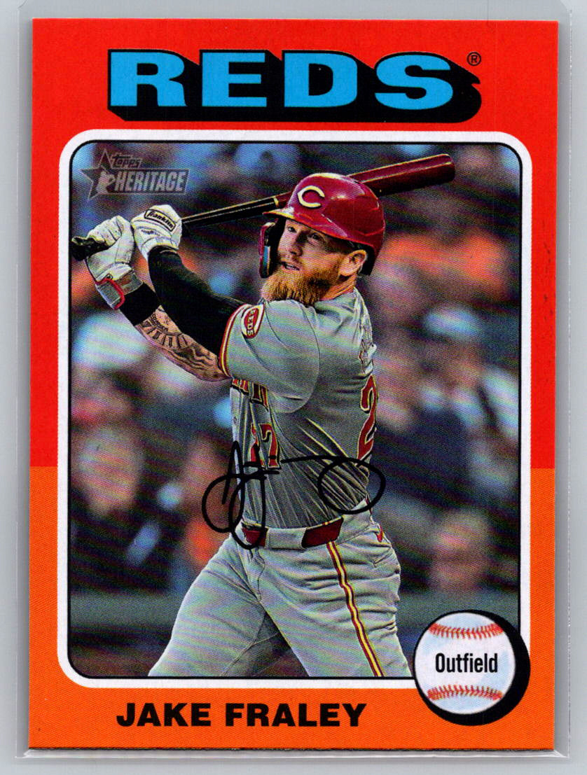 2024 Topps Heritage #531 Jake Fraley Cincinnati Reds