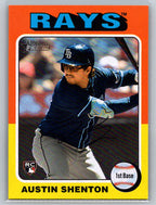 2024 Topps Heritage #637 Austin Shenton Tampa Bay Rays