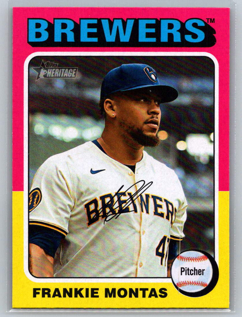 2024 Topps Heritage #507 Frankie Montas Milwaukee Brewers