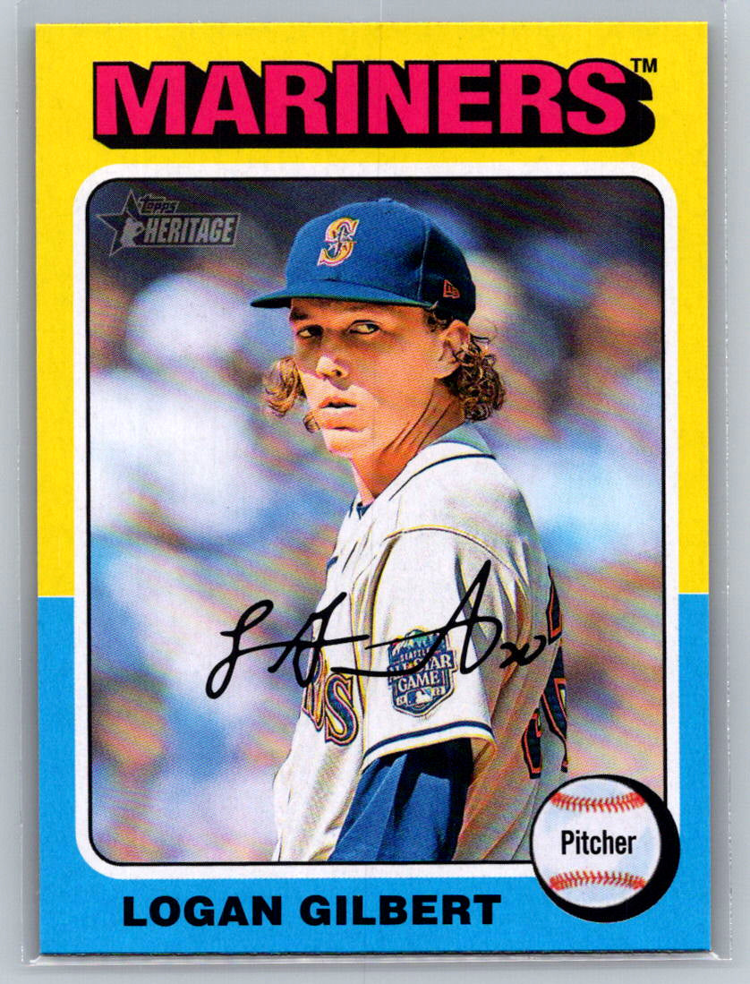 2024 Topps Heritage #543 Logan Gilbert Seattle Mariners