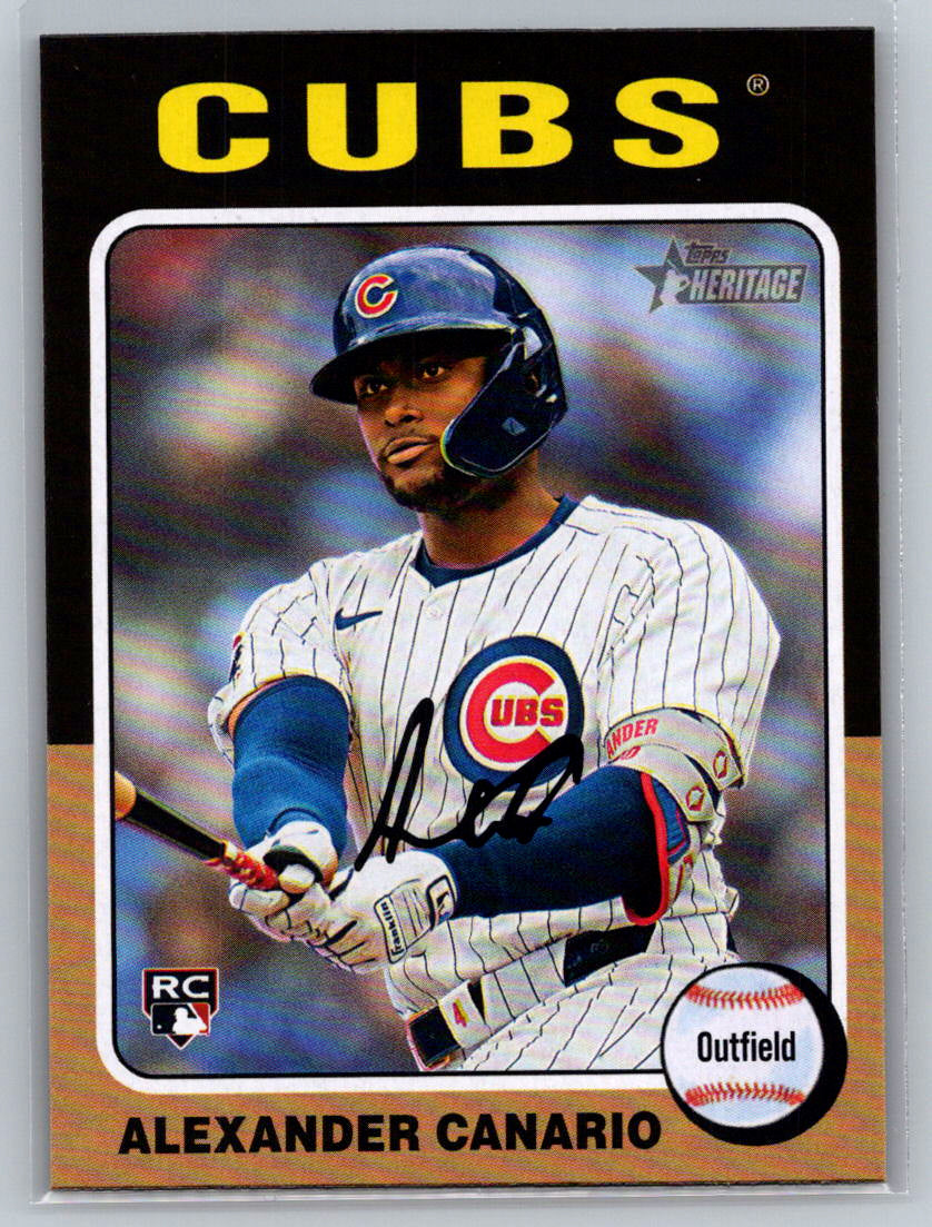 2024 Topps Heritage #676 Alexander Canario Chicago Cubs