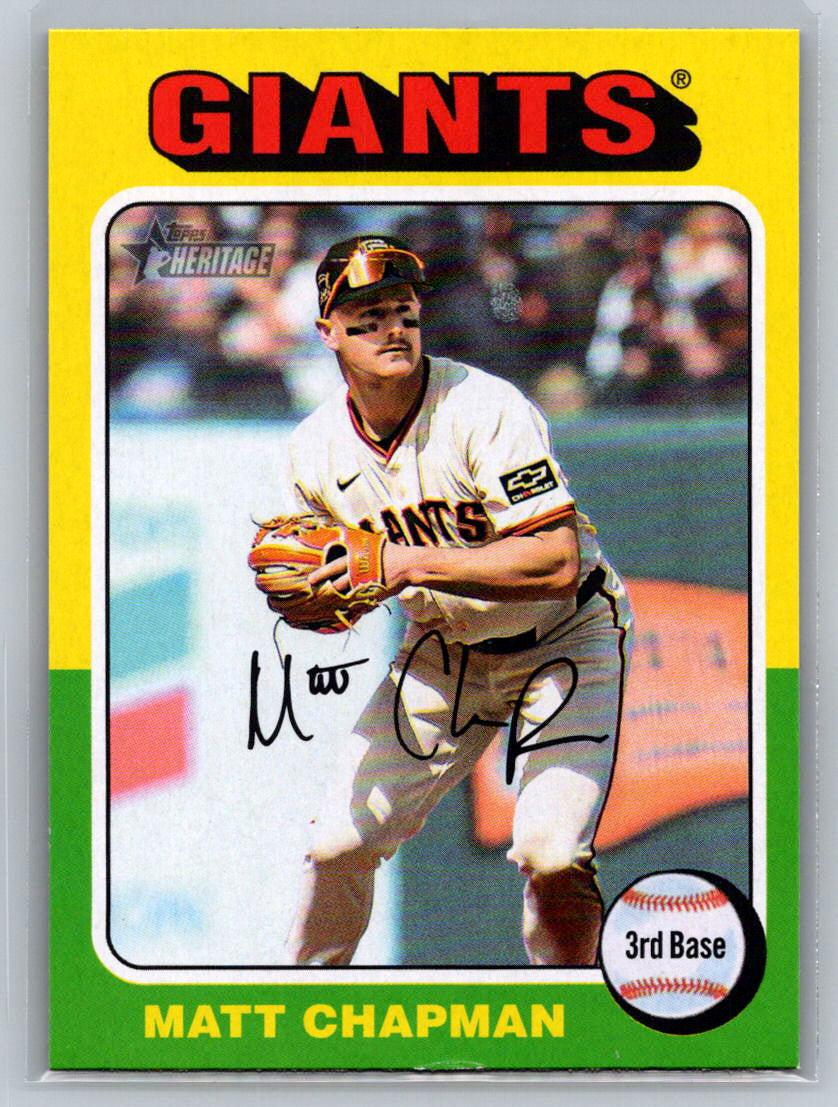 2024 Topps Heritage #511 Matt Chapman San Francisco Giants
