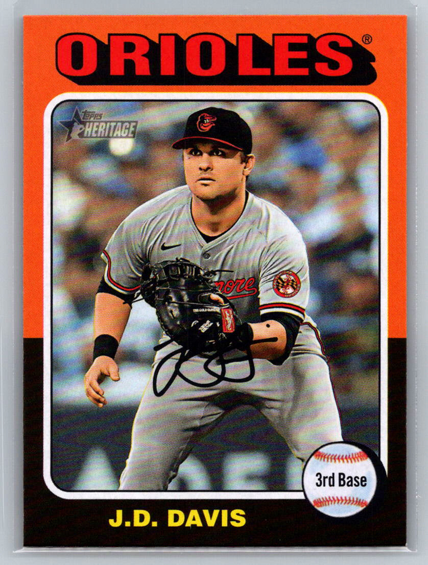 2024 Topps Heritage #514 J.D. Davis Baltimore Orioles