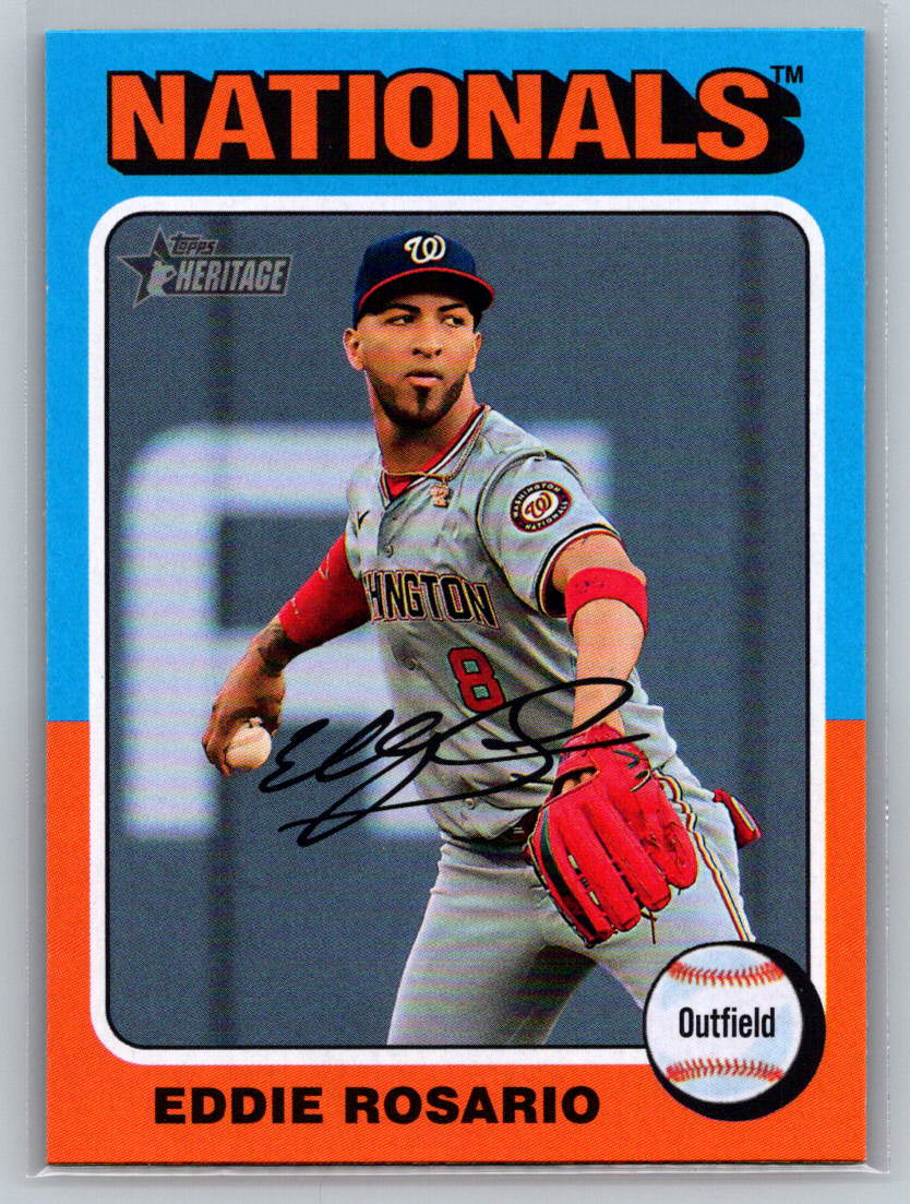 2024 Topps Heritage #518 Eddie Rosario Washington Nationals