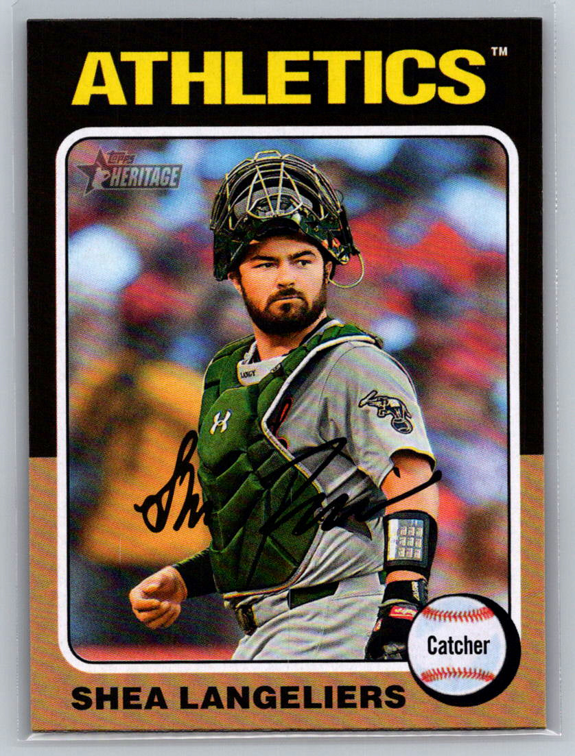 2024 Topps Heritage #538 Shea Langeliers Oakland Athletics