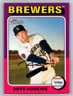 2024 Topps Heritage #567 Rhys Hoskins Milwaukee Brewers