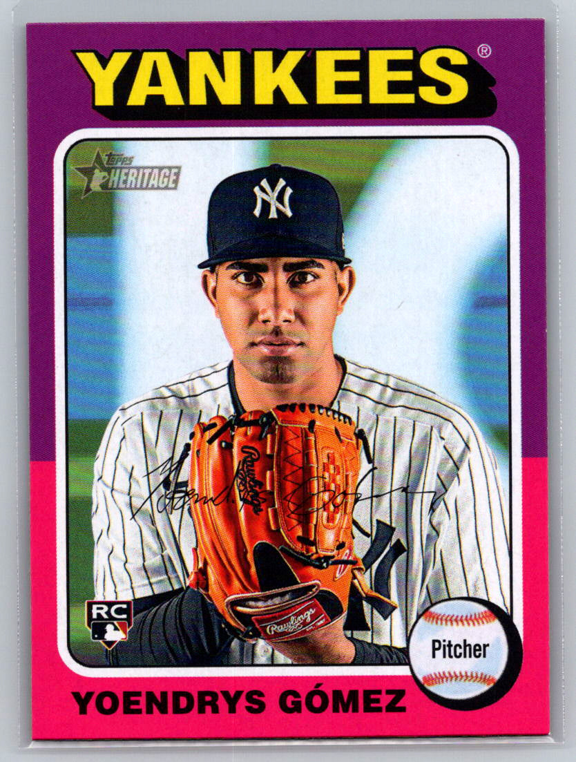 2024 Topps Heritage #661 Yoendrys Gómez New York Yankees
