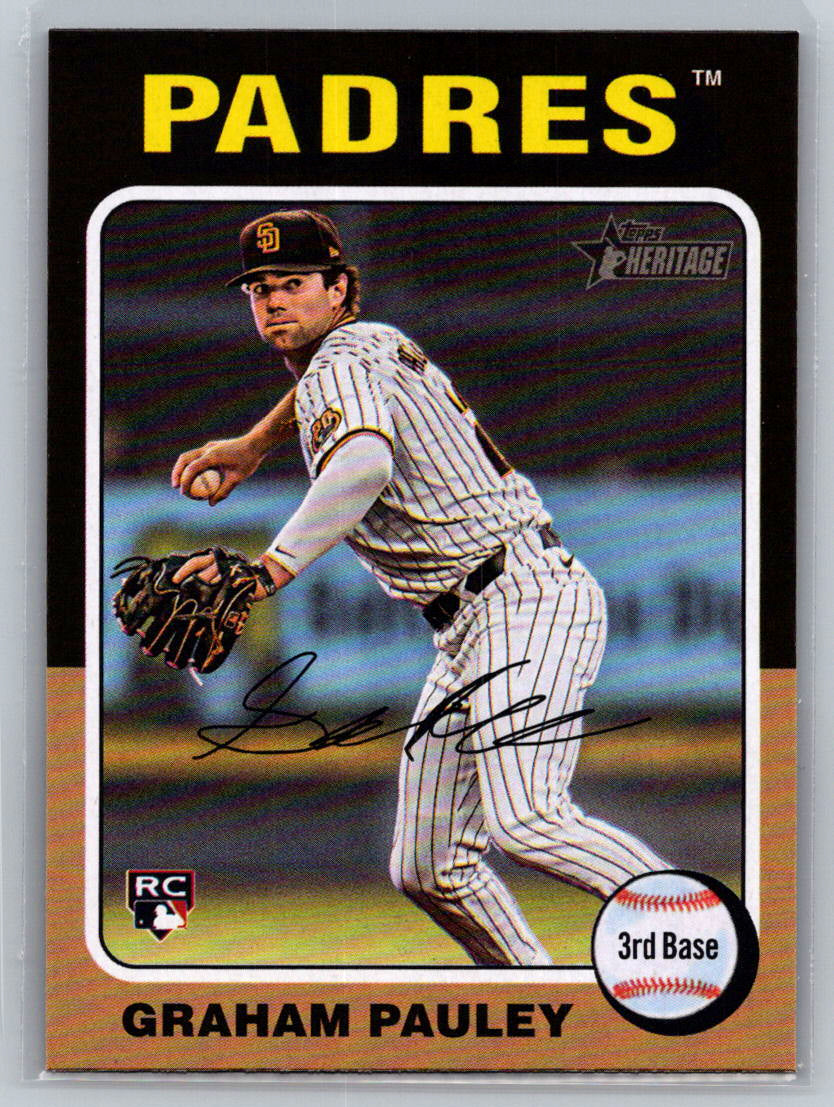2024 Topps Heritage #666 Graham Pauley San Diego Padres
