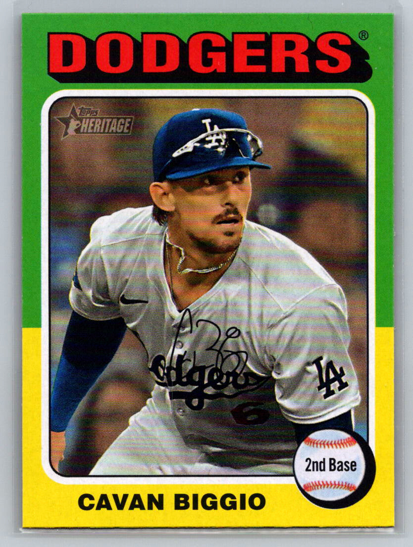 2024 Topps Heritage #521 Cavan Biggio Los Angeles Dodgers