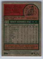 2024 Topps Heritage #512 Yainer Diaz Houston Astros