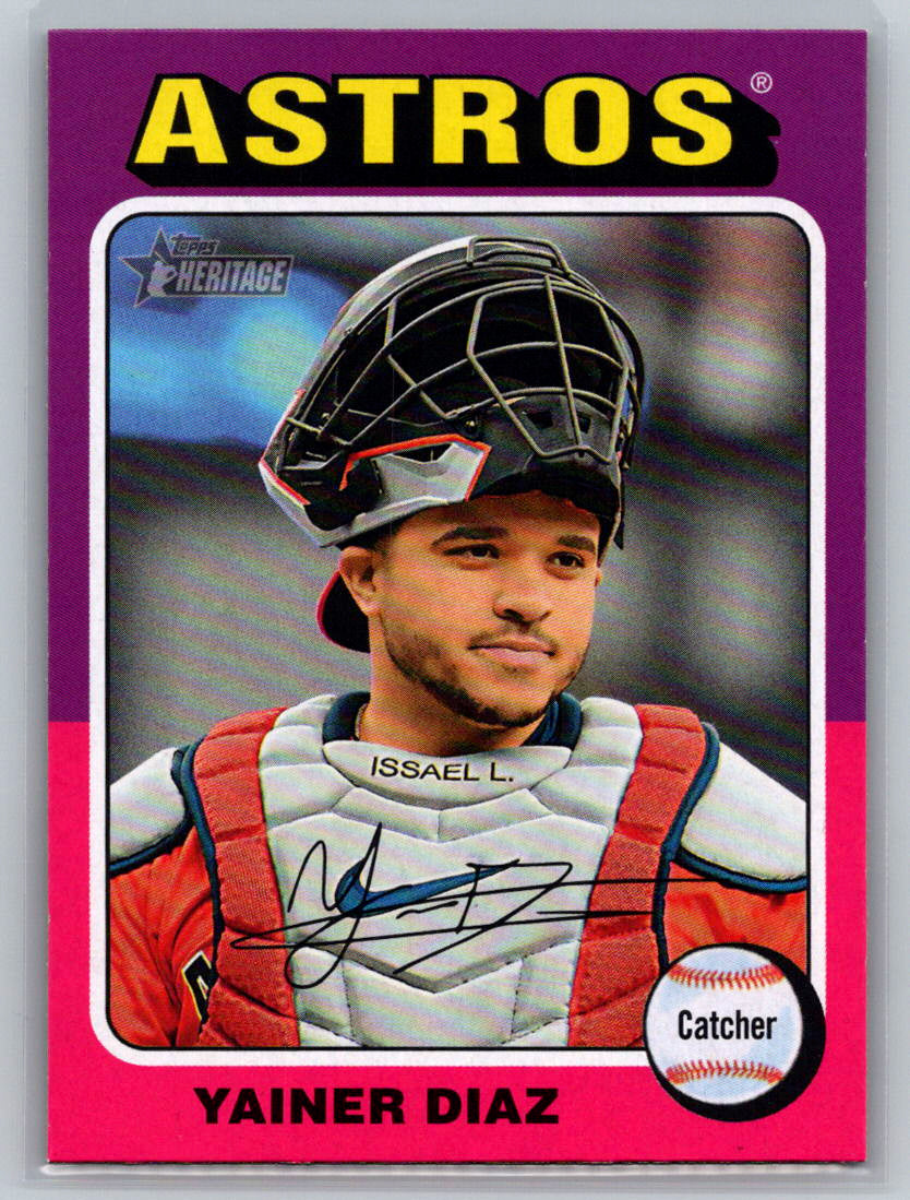 2024 Topps Heritage #512 Yainer Diaz Houston Astros