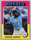 2024 Topps Heritage #640 Maikel Garcia Kansas City Royals