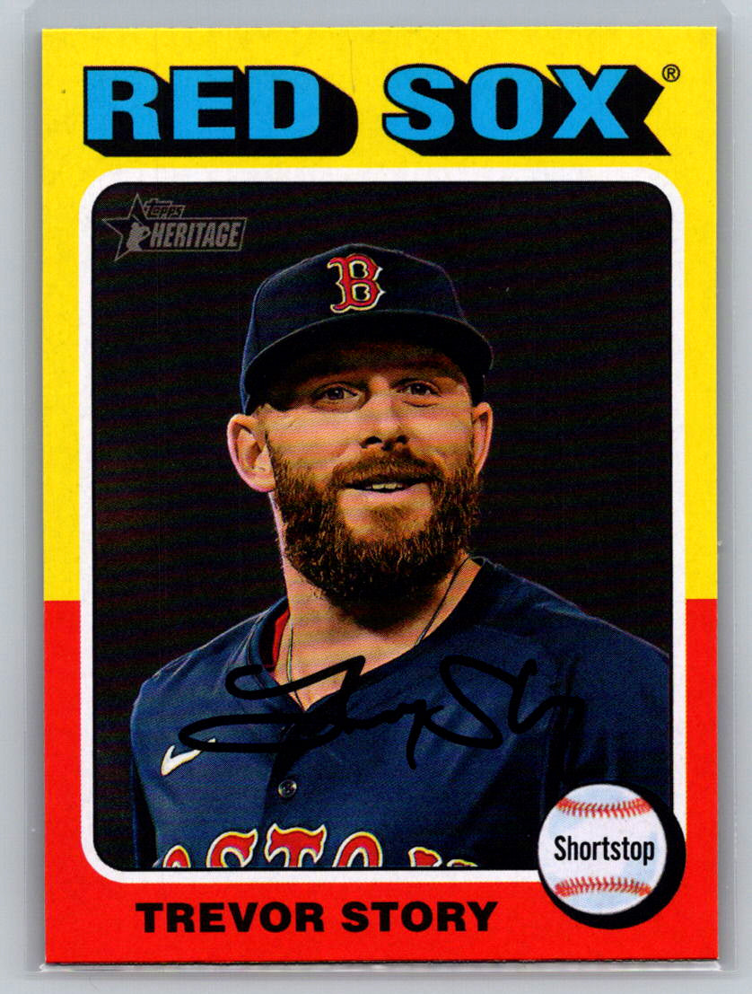 2024 Topps Heritage #572 Trevor Story Boston Red Sox