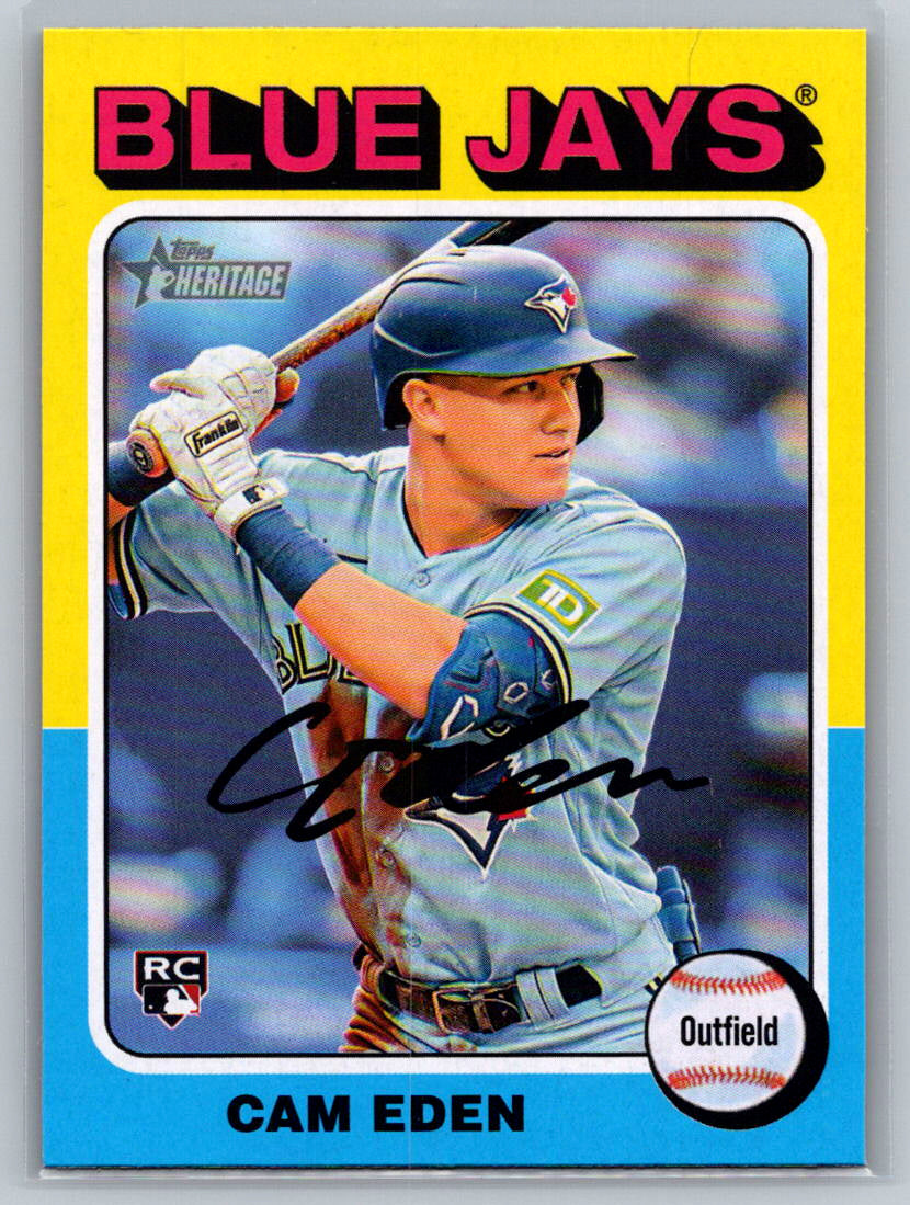 2024 Topps Heritage #678 Cam Eden Toronto Blue Jays